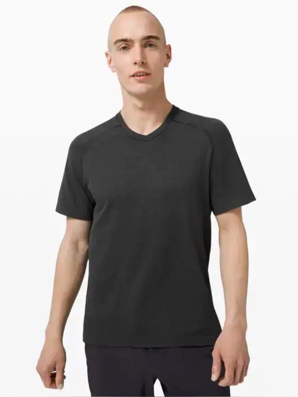 NWT Lululemon Men's Metal Vent Tech SS V-Neck Short Sleeve Shirt -Black Sz M